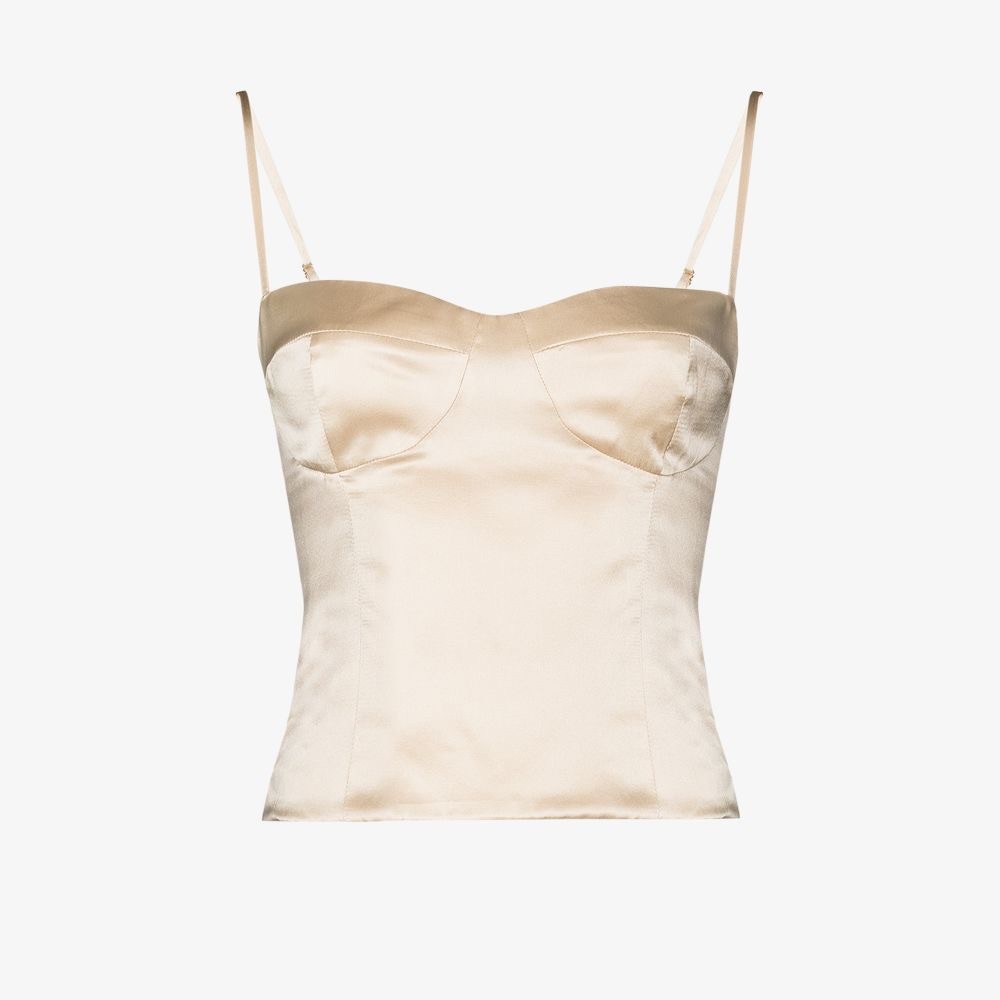 Reformation Sebastien Silk Bustier Camisole $128 Size 2